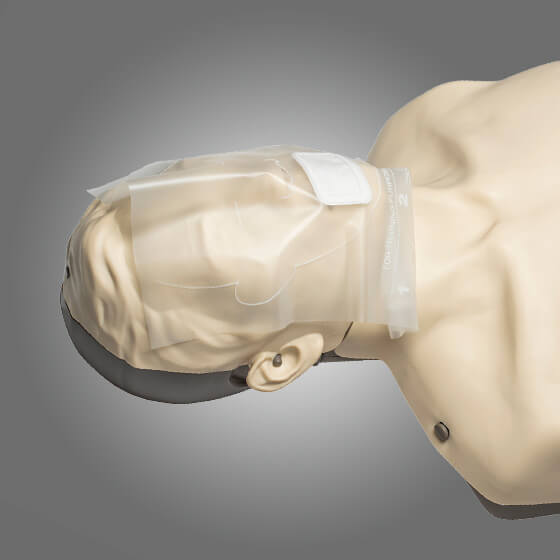 Application of the AeroShield CPR Manikin Faceshields